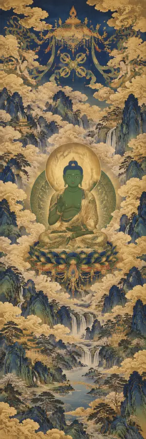 Amoghasiddhi, Buddha de la sabiduría de la acción que realiza